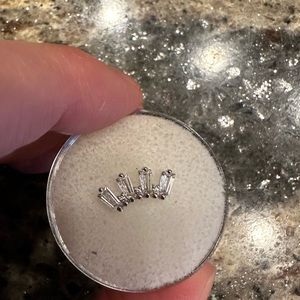 Buddha Jewelry Organics Crown Jewels 14K White Gold CZ Threadless End